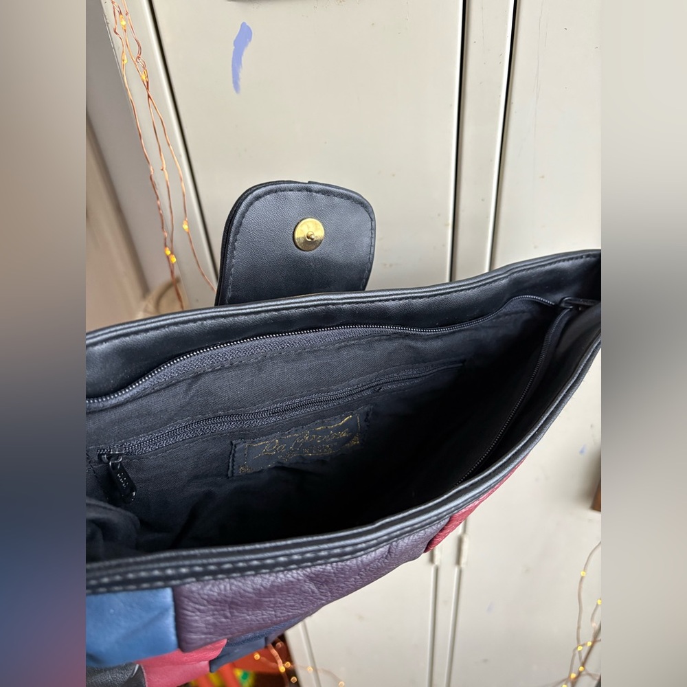 La Covina Leather Patchwork Purse - image 15